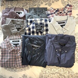 Lot of Nine (9) Banana Republic Button Up Shirts - Size Medium (M)